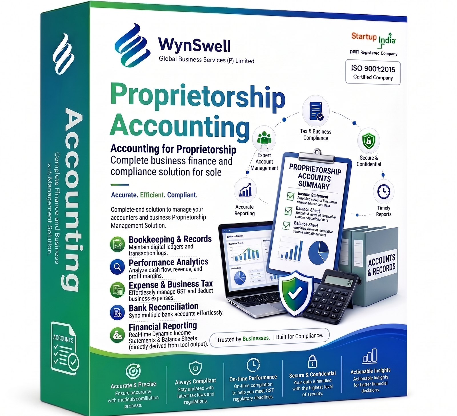 Proprietorship Accounting (Monthly)